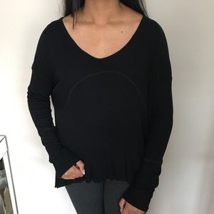Black long sleeve top